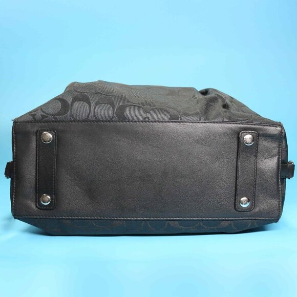 EUC! Coach Signature Black Ashley Satchel - J1261-F19242 - Picture 4 of 10